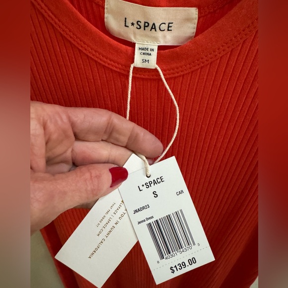LSPACE L*Space Jenna Scoop-neck Ribbed Midi Dress Small NWT - Picture 5 of 9
